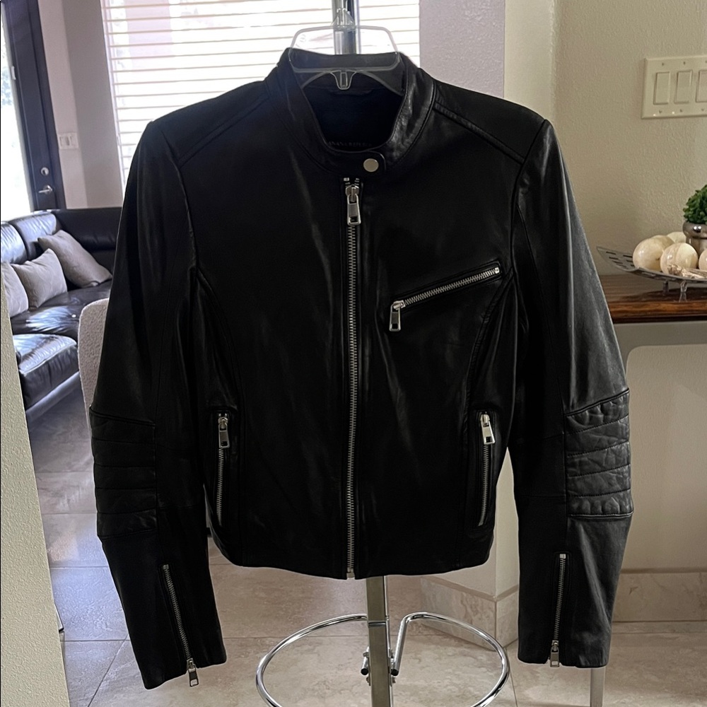 Banana Republic Women’s Black Leather Jacket.
